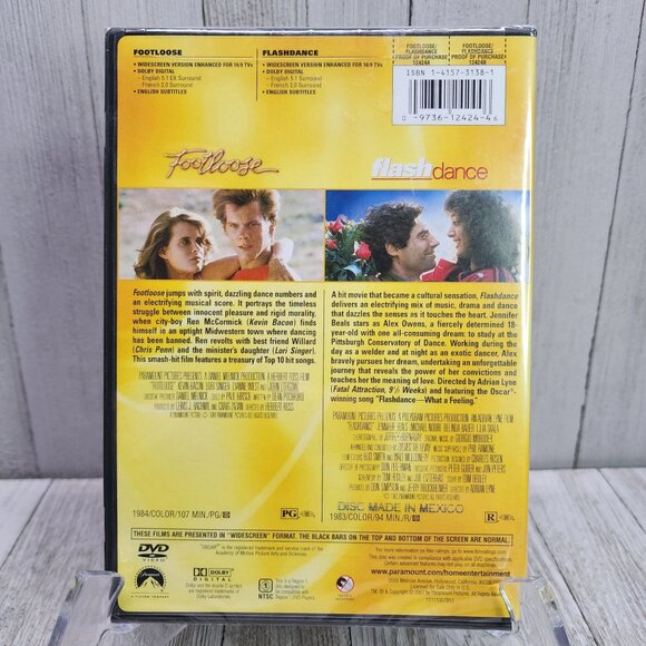 Footloose / Flashdance DVD 2007 2-Disc Set - Double Feature - NEW! - Picture 2 of 3